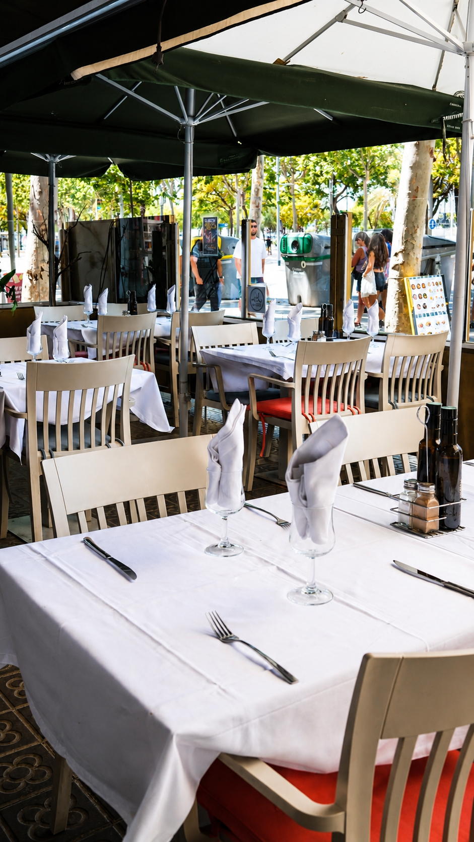 Ambiente del restaurante en la Barceloneta