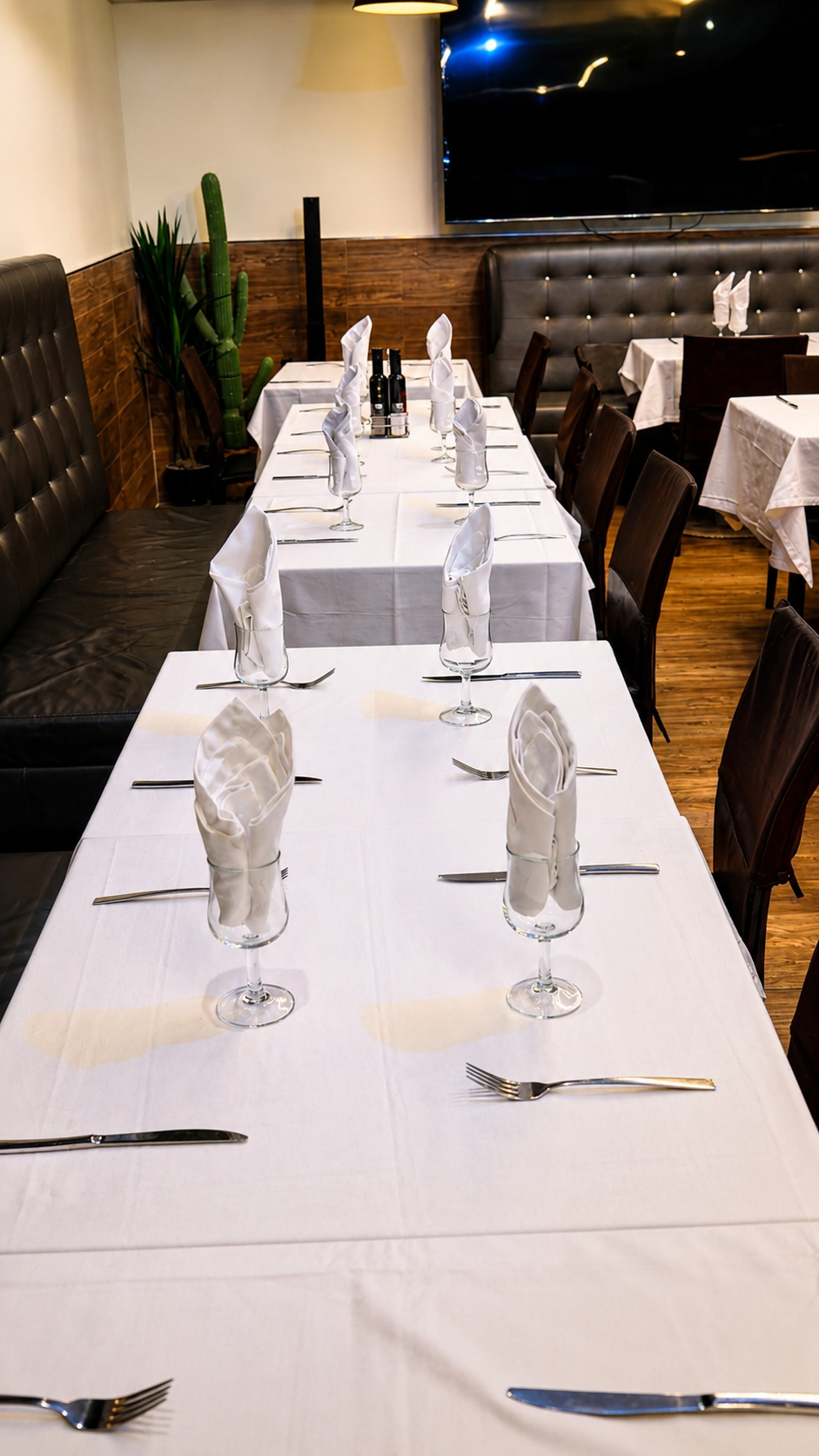 Interior acogedor del restaurante